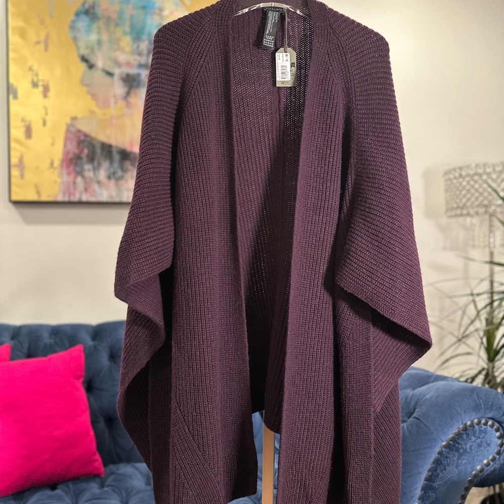 All Saints Deep Purple Women's Poncho